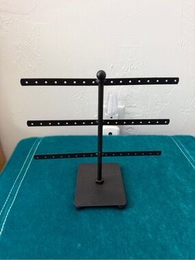 Black 3-Tier Jewelry Earring Display Stand